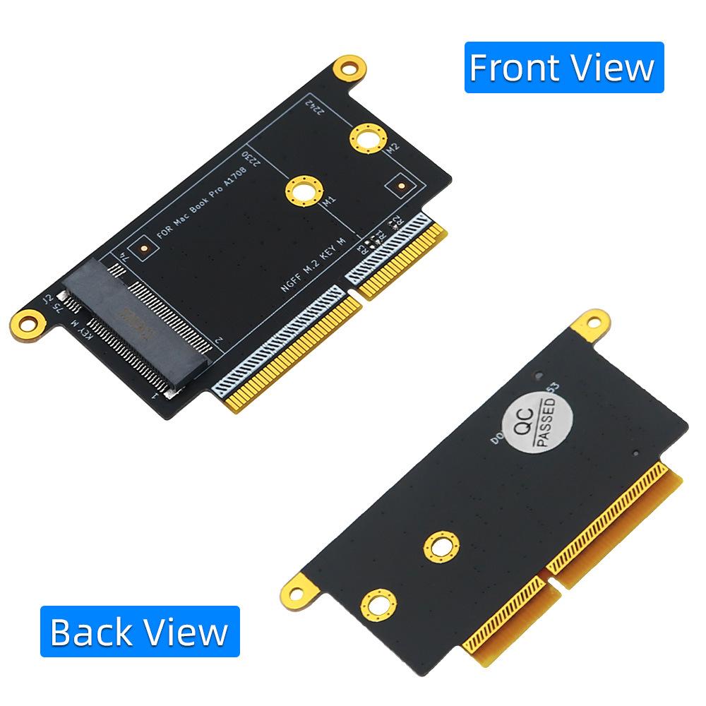 MacBook Pro A1708 M.2 NVMe SSD Adapter Card Key M 2230/2242
