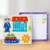 Children'S Early Education Puzzle Two-In-One Character Puzzle Drawing Board Exercise Hand-Eye Coordination Role Cognitive Toy