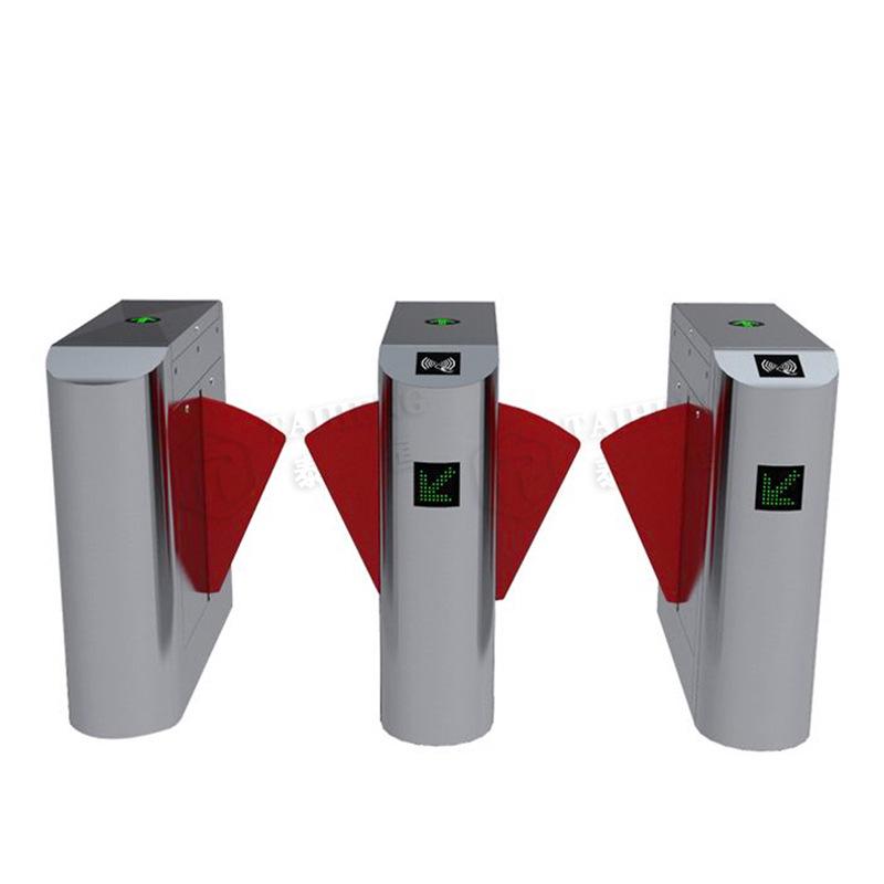 304 Stainless Steel Pedestrian Swing Gate with Facial Recognition Access Control