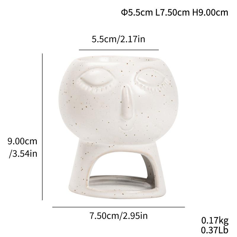 Керамическая ароматерапия и ароматерапия с подсвечником, креативный нагреватель ароматов для домашнего спа и медитации