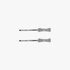 Pink PINEAPPLE [2EA 1SET] Ribbon METAL HAIRPIN SET_SILVER
