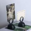 WTEMPO Metal Circular Business Place Card Holders License Plate Holders Sticky Note Holders Photo Holders Message Holders Desktop Number Holder Stands