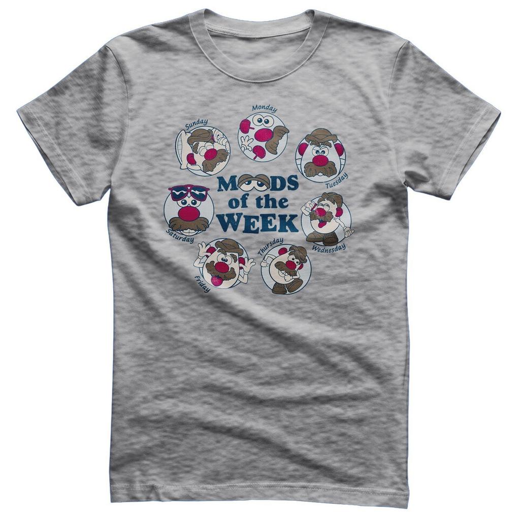 Officially Licensed Mr Potato Head Moods of the Week Mens T-Shirt