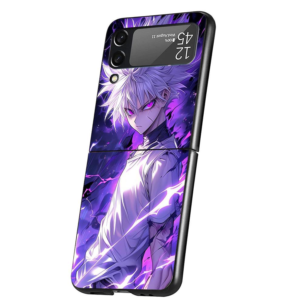 Горячий Аниме Охотник х Чехол для телефона Samsung Galaxy Z Flip 7 6 5 4 3 5G Flip7 Flip6 Flip5 Flip4 Flip3 Черный Fundas Shell Gala