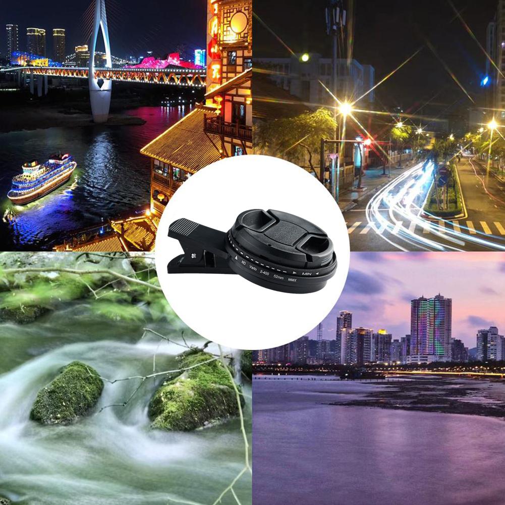 37мм 52мм Поляризационный фильтр для объектива смартфона с клипсой для Samsung iPhone Аксессуары для камеры Универсальный фильтр ND 2-400 CPL Клипса