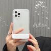 Подходит для чехла для мобильного телефона IPhone15Promax Противоударный Простой 14 Apple 16 Защитный чехол Прозрачный 13 Складная подставка