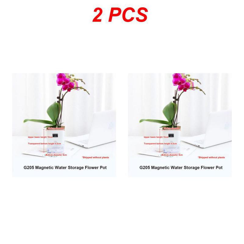 Самополивающийся горшок с магнитной адсорбцией, пластиковый горшок, автоматический полив для всех комнатных растений, суккулентов,