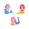 Kawaii Mermaid Figurines Mini Cartoon Mermaid Aquarium/Desk Decorations Children DIY Micro-landscape Accessories