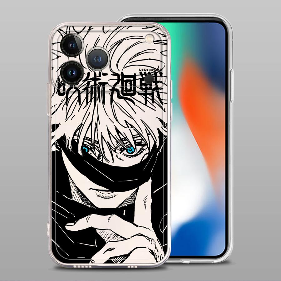 Чехол для iPhone 17 Pro Max 13 Pro 14 Plus 7 8 XR 11 15 12 Mini 16 XS Max Air Мягкая крышка для телефона Японское Крутое Аниме