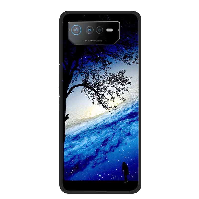 Чехол для телефона Asus ROG Phone 6D Ultimate Задняя крышка Черный ТПУ Силикон Мягкий Чехол Для Asus ROG Phone 6 Pro Чехол Phone6 Pro