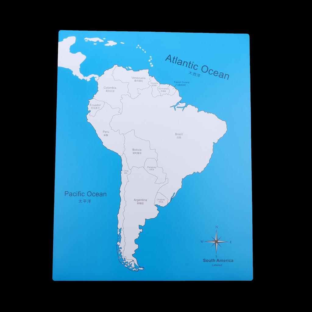 ПВХ Карта Каждого Континента Раннее Образование Детские Подарки Учебные Пособия Возраст 3+ Лет