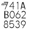 UV Resistant House Numbers 5-Inch for Outside Zinc Alloy Floating Address with Rust-proof Mounting Screws Modern Black Metal Door Mailbox