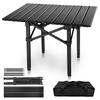 Folding Camping Table Latest Improved Load Capacity Outdoor Table Made of Aluminum Alloy Ultra Light Easy Assembly In 1 Camping Table Wood Style Roll