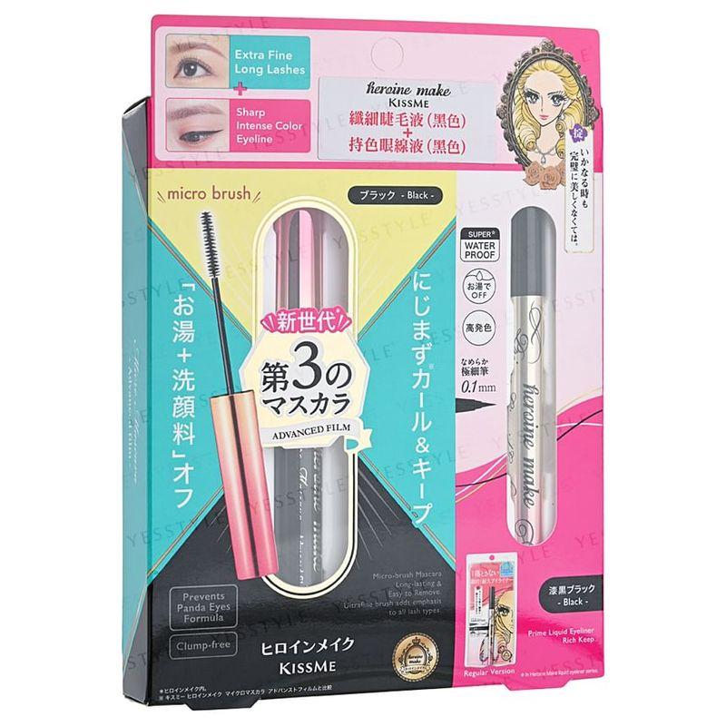 ISEHAN - Kiss Me Heroine Make Микро Тушь + Жидкая Подводка