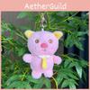 Plush 14cm Cute Pig Keychain Soft Short Fur Adorable Bag Charm Gift Kids For