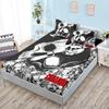 Skull Mattress Three-Piece Set, Bedspread, Pillowcase, Mattress Protective Cover, Dust-Proof And Non-Slip.