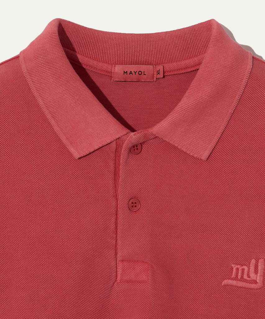 MAYOL Pigment Polo Short Sleeve T-Shirt_Red