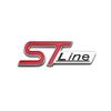 3D Metal ST Line Logo Car Front Grille Emblem Rear Trunk Sticker Badge Decals for Ford ST Fiesta Focus Mondeo Kuga Ranger