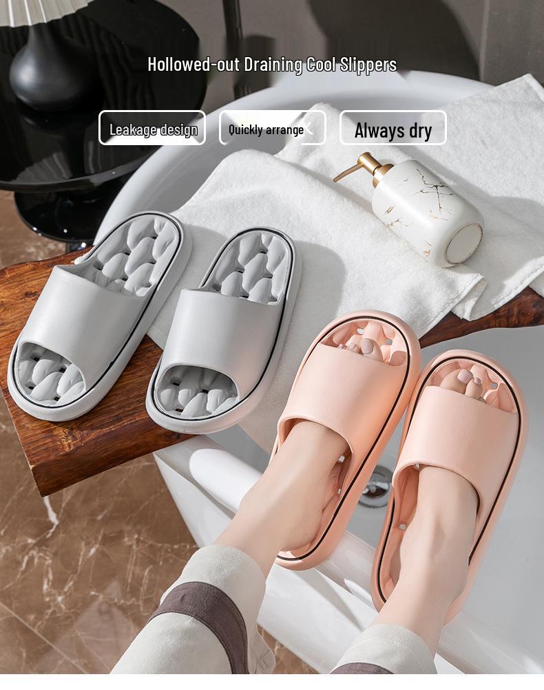 Женские быстросохнущие нескользящие домашние тапочки для ванной - Ощущение надевания, Дышащий летний дизайн