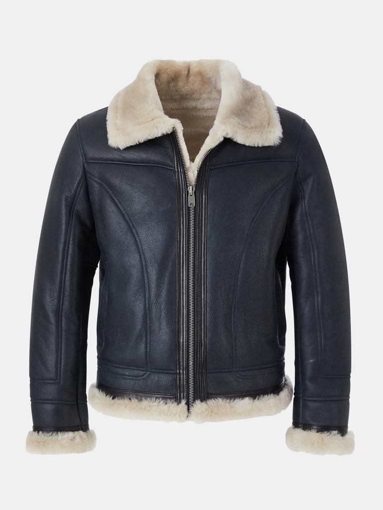 Ikalook Stand Collar Lambskin Mustang Cljp131