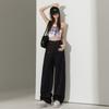 Джинсы для женщин на весну, свободные широкие брюки с высокой талией для женщин на весну, повседневные узкие прямые брюки для женщин