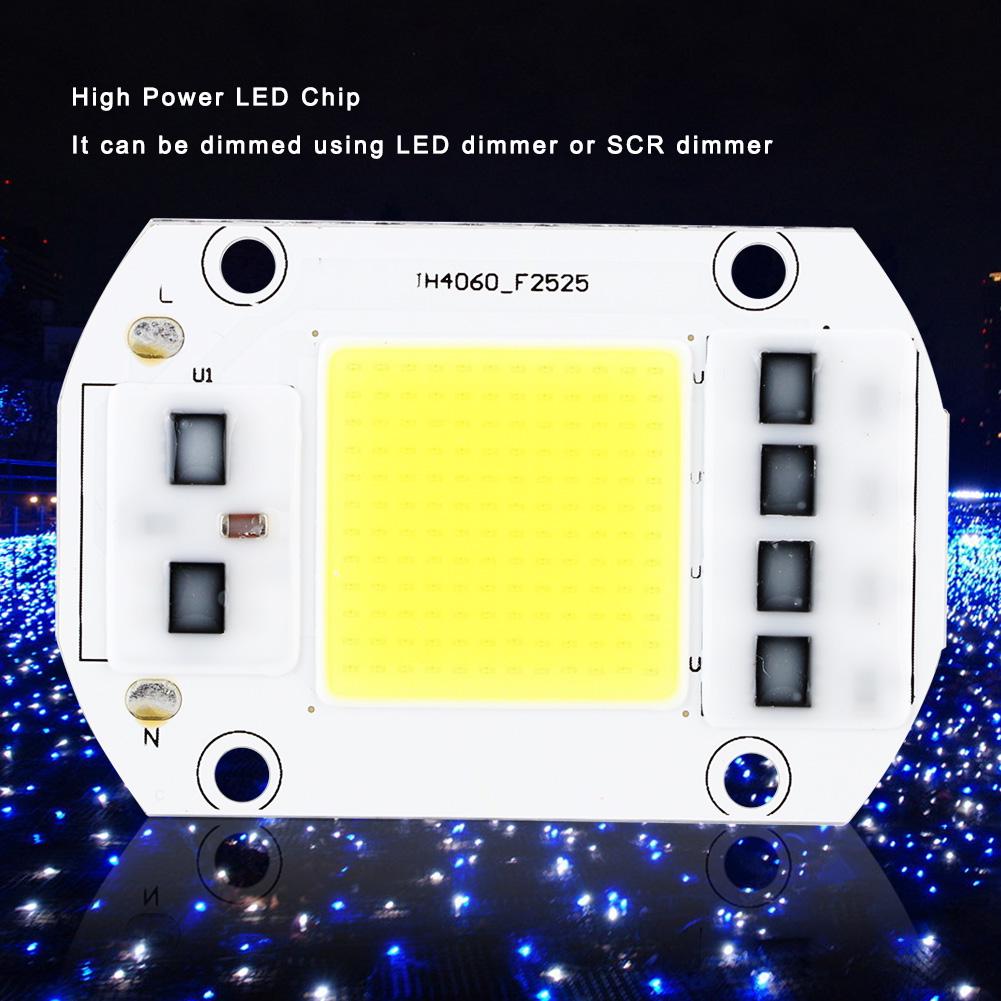 100W 220V Cold White High Power LED Chip High Voltage COB Light Source for Indoor Outdoor Use