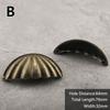 1PC Hardware Antique Brass Shell Knob Cabinet Pulls Cupboard Door Handle Home Decor Desk Drawer