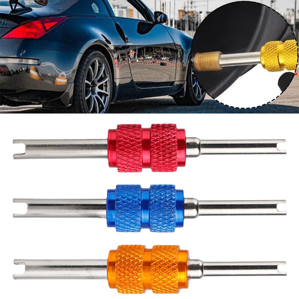 Universal Tire Valve Core Stems Remover Screwdriver Wheel Bicycle Car Tool Repair Truck Dual Remover Tire Accessories Use A K2A1