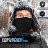 1Pc Neck Scarves Fashion Lining Thickened Face Mask Windproof Keep Warm Warmer Solid Color Polyester