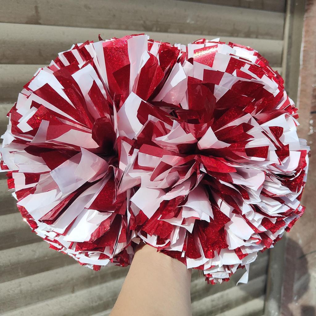 Радужные лазерные помпоны для чирлидинга