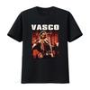T Shirt Nera Vasco Rossi Taglia Completa S 5xl Hl834 Girocollo Stile Casual Tessuto Leggerunisexte Elasticizzato Vintage