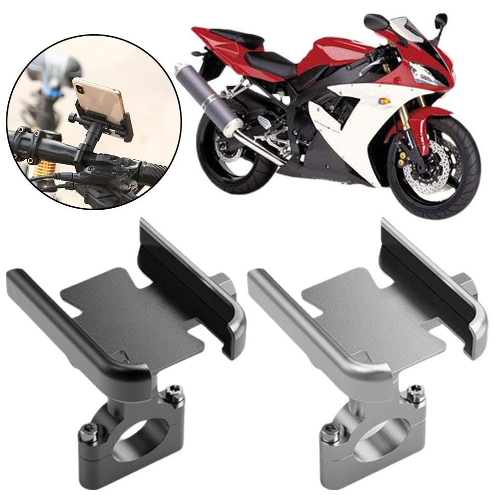 Motorcycle Bicycle Phone Holder Gps Bracket Cellphone Compatible Handlebar Mirror Rearview Moto Mount Stand F7H7