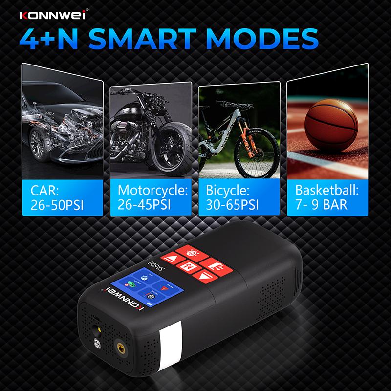 SA500 Car Jump Starter Air Pump Power Bank 10400mAh Car Jump Starter with air Compressor LED Lamp 12V Vehicle Tool Kits