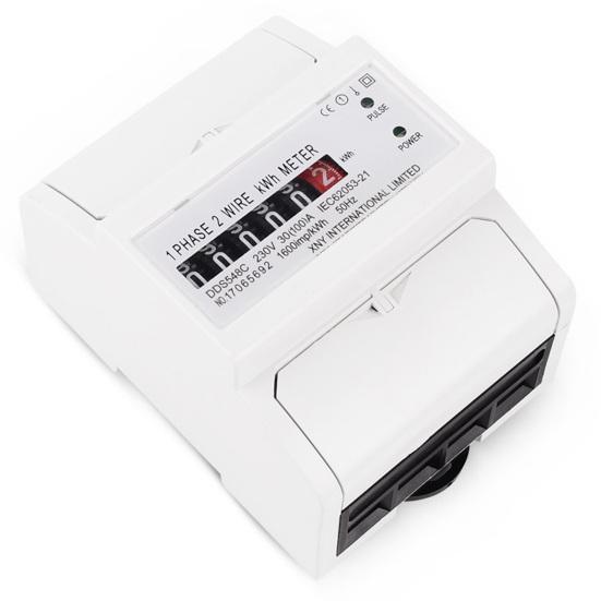 DDS548C 30-100A 230 В рельсовый счетчик электроэнергии широко используемый счетчик практический счетчик электроэнергии бытовой