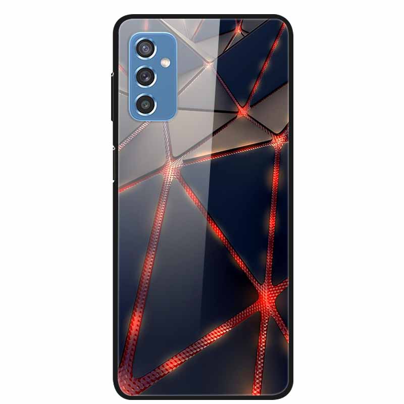 Для Samsung M52 5G Чехлы M23 5G M51 M02s Закаленное Стекло Жесткая Задняя Крышка Для Samsung Galaxy M23 5G Чехол для Телефона Fundas Capa M 52 5G