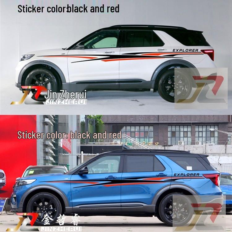 Полосы на кузов Ford Explorer: Пользовательские наклейки на поясную линию для персонализации автомобиля