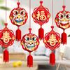 6pcs 3D Chinese Snake Year Pendants Traditional Spring Festival Supplies  Home Living Room Decor