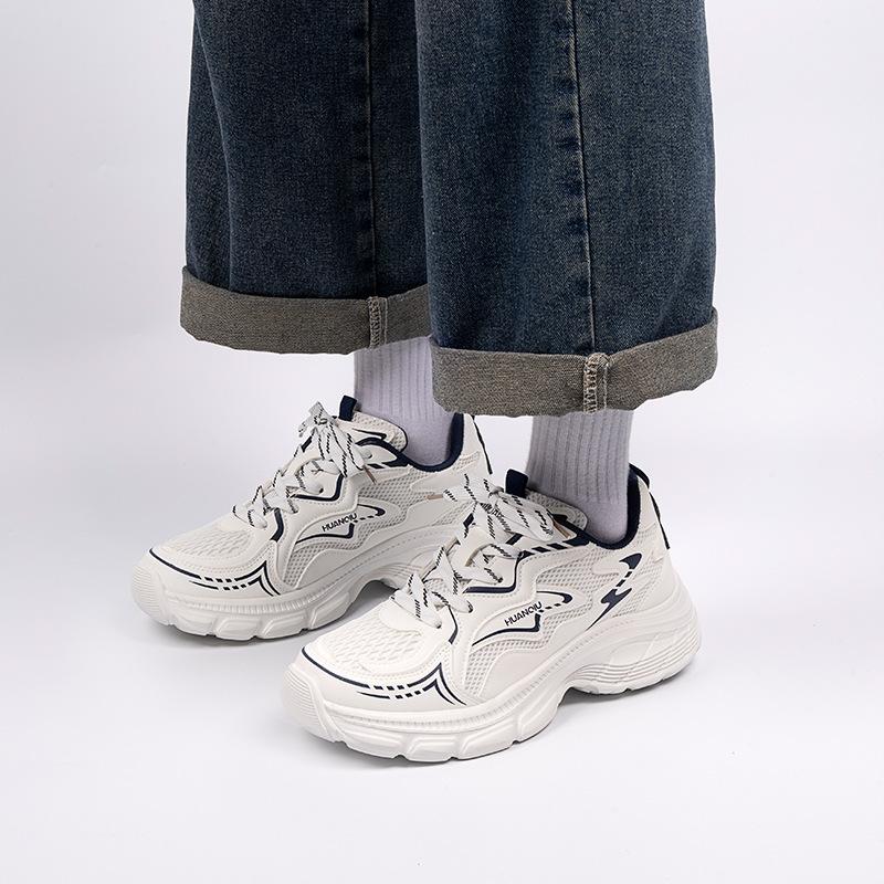 Global Lightweight Soft-soled Sports Shoes Men's Spring Casual Men's Shoes Trendy Versatile Platform Dad Shoes ZHQ6339N