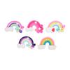 5Pcs Rainbow Clay Ornament Handcrafted Beautiful Colorful Micro Landscape Ornament for DIY Crafts