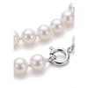 Collier - PEARLS &amp; COLORS - Prestige - Perle d'eau douce ronde 8–9 mm - Blanc AAA+ - Or blanc 9 ct
