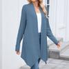 Women's Ladies' Casual Fashion Long-sleeved Knitted Cardigan Long Coat