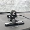 Panda Skateboard Car Dashboard Decoration PVC Figure Auto Interior Ornament