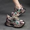 Johnature Модная спортивная обувь на толстой подошве, разноцветные кроссовки на шнуровке, универсальная женская обувь