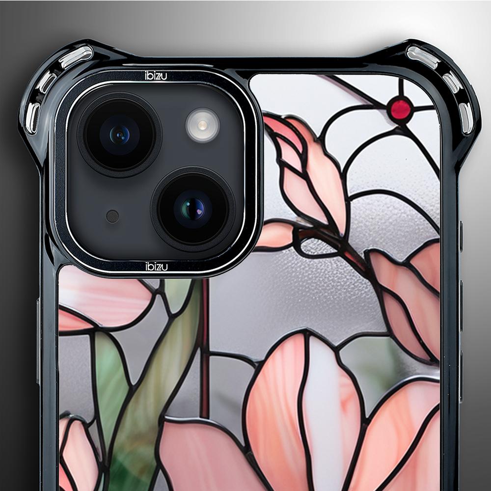 Etui Do Iphone 14 Ibizu Dropguard Ultra Z Magsafe, Barwy Szkła, Różowa Magnolia