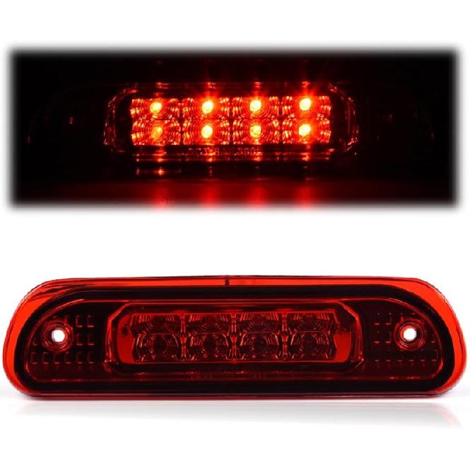 PIT66 LED Bar 3Rd Brake Light, Compatible With 2009-2017 Dodge Ram 1500 2500 3500 X Type High Mount Stop Light Rear Tail Cargo Lamps Smoked Lens