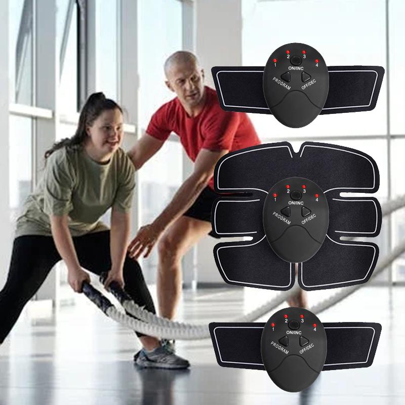 Multi Mode Hip Muscle Training Device Abdominal and Arm Exercises Shaping Patches Body Massager Set Dry Battery Powered