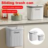 8.5L/12L Kitchen Trash Can Wall Mounted Hanging Trash Bin With Lid Garbage Can for Cabinet Under Sink Waste Garbage Compost Bin
