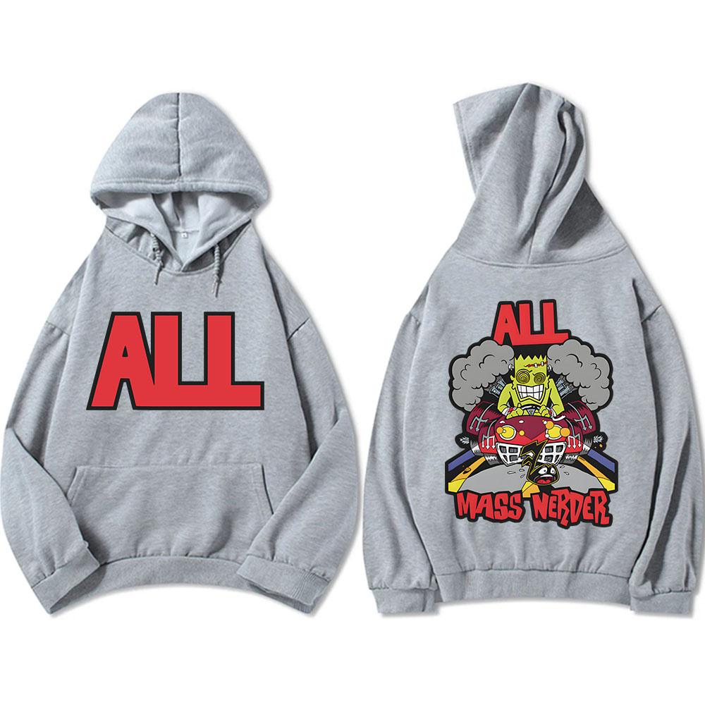 Массовое убийство Толстовки All Band с длинным рукавом для мужчин и женщин Свитшоты с карманом Повседневные Судадерас Смешные графические пуловеры