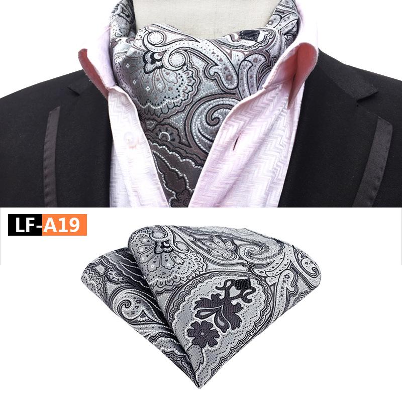 Men's Polyester Retro Tie, Scarf, and Pocket Square Set