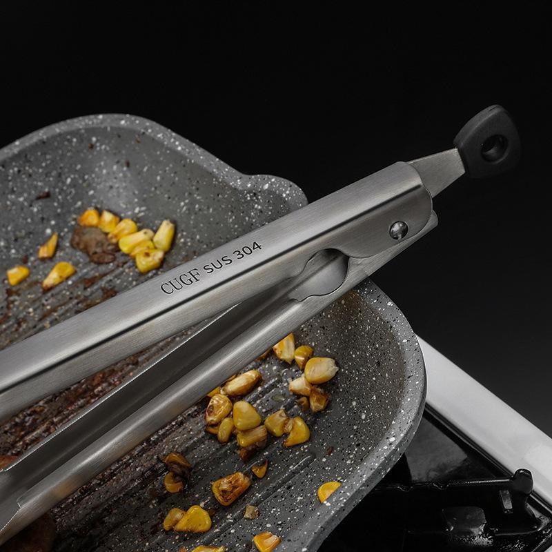 1 шт. 304 силиконовый зажим для стейка из нержавеющей стали, зажим для барбекю, зажим для еды, зажим для барбекю, зажим для еды, зажим для хлеба